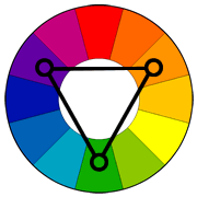 ترکیب رنگ سه گانه یا Triad